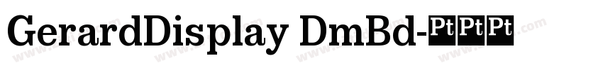 GerardDisplay DmBd字体转换